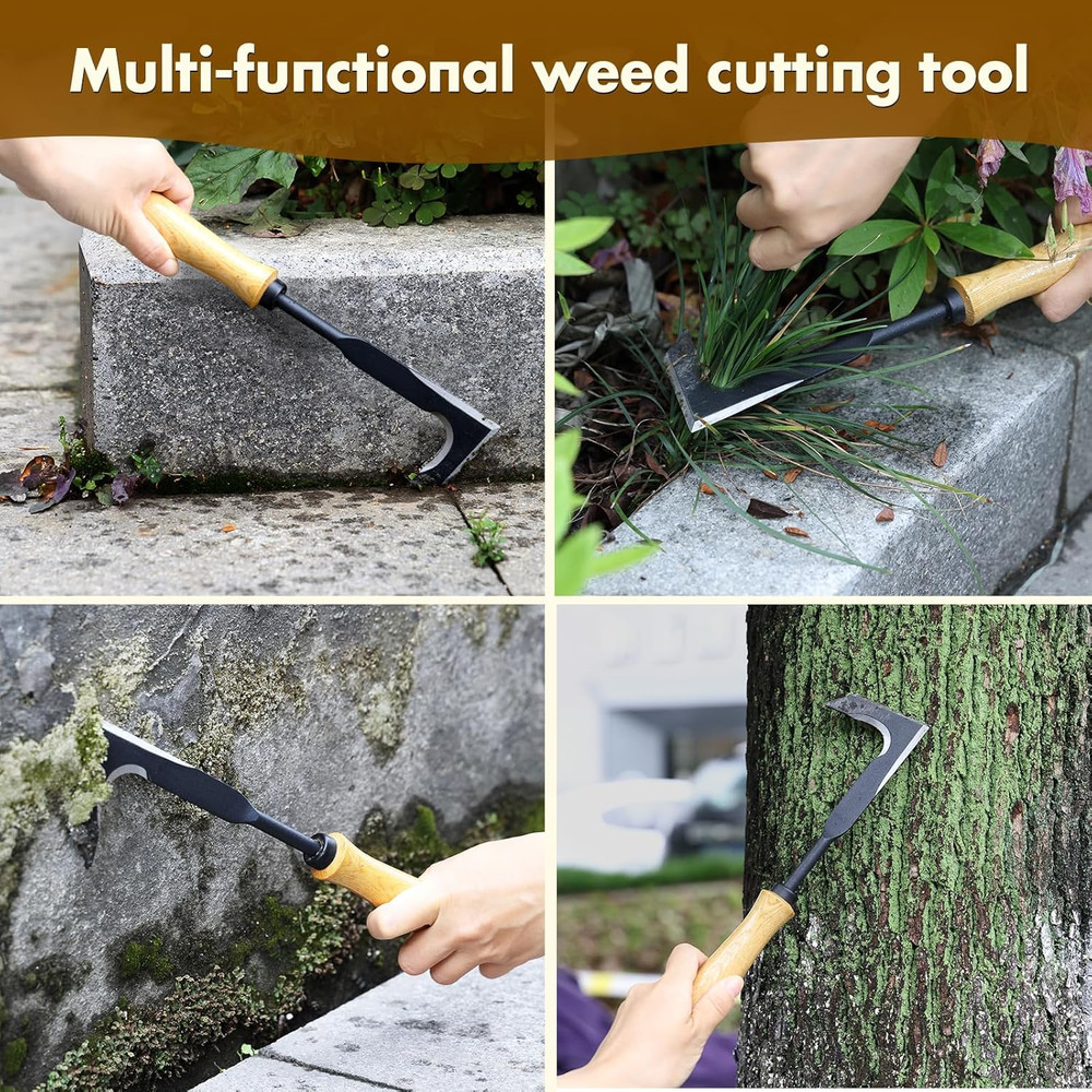 Crack Weeder Puller Tool Long Handle, Adjustable Crevice Weeding Remover Tool 29