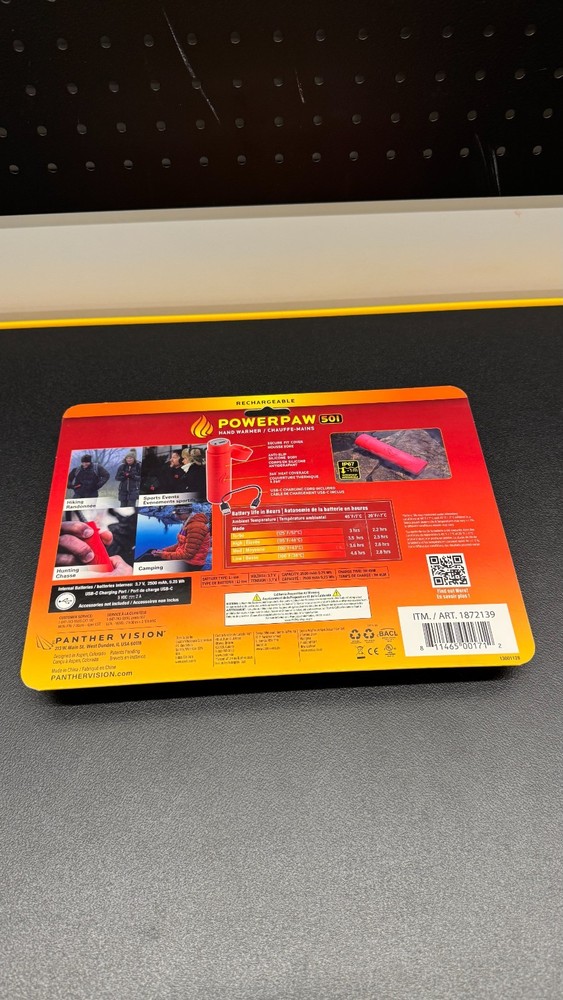 POWERPAW 501 Rechargeable Hand Warmer, 2-pack