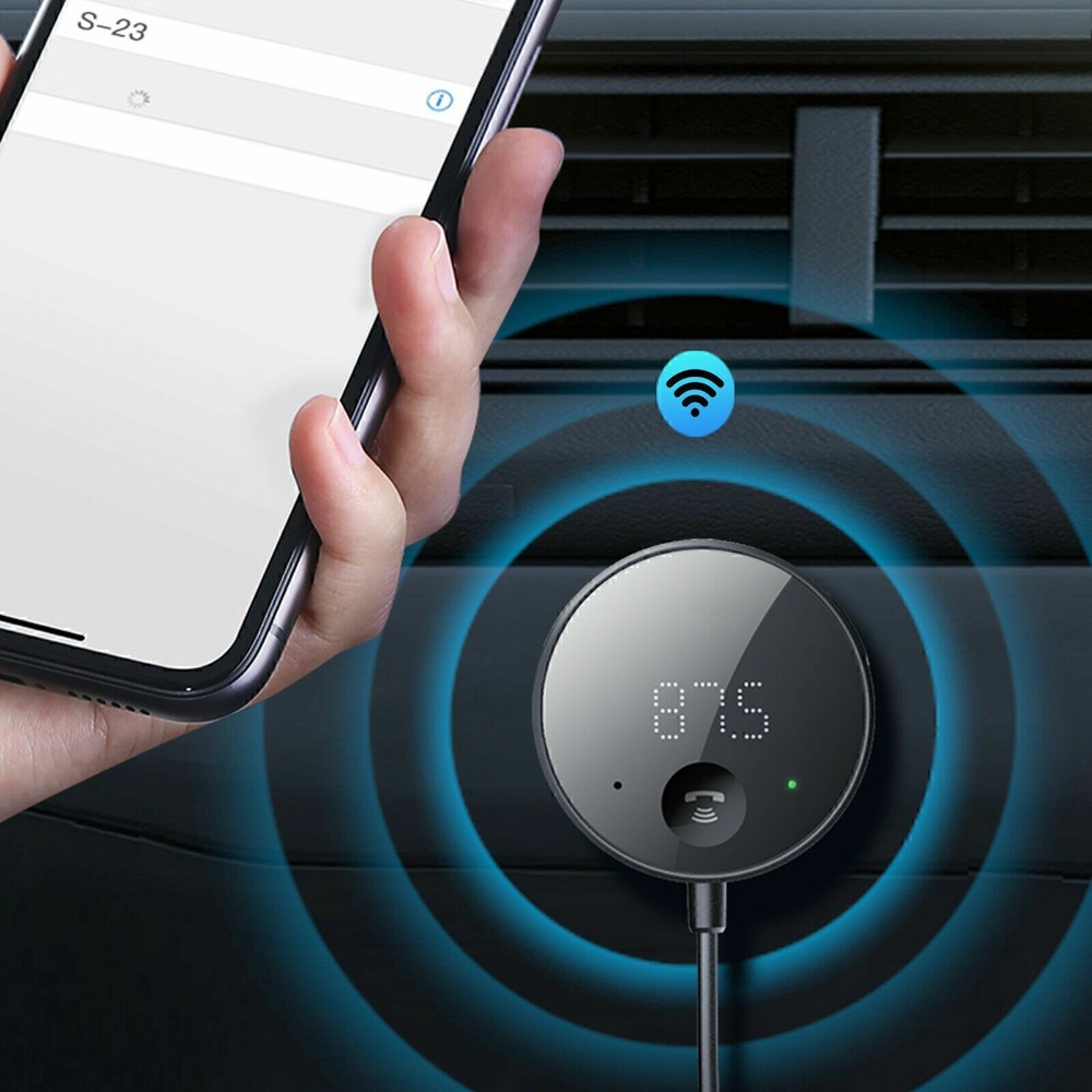 USB Bluetooth 5.0 Wireless Car FM Transmitter Aux Stereo Audio Receiver Adapter