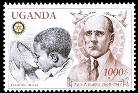 UGANDA 1997 ROTARY /HUNGER MNH ** 🅵🆁🅴🅴 🆂🅷🅸🅿🅿🅸🅽🅶