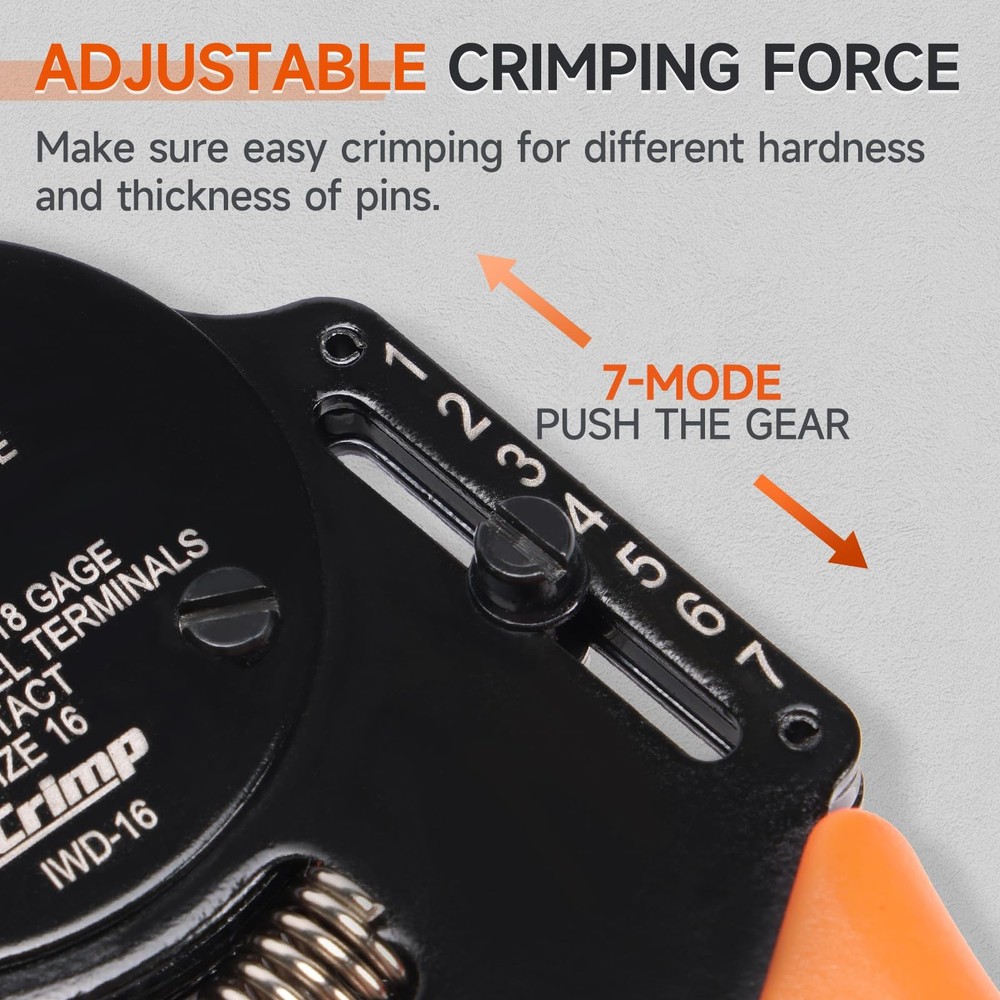 Closed Barrel Crimper 4 Way Indent,8 Impression Type for Deutsch Solid Contacts.