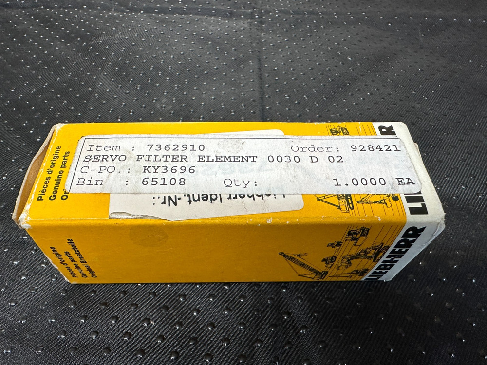 Liebherr 7362910 Hydraulic Filter Cartridge Replacement