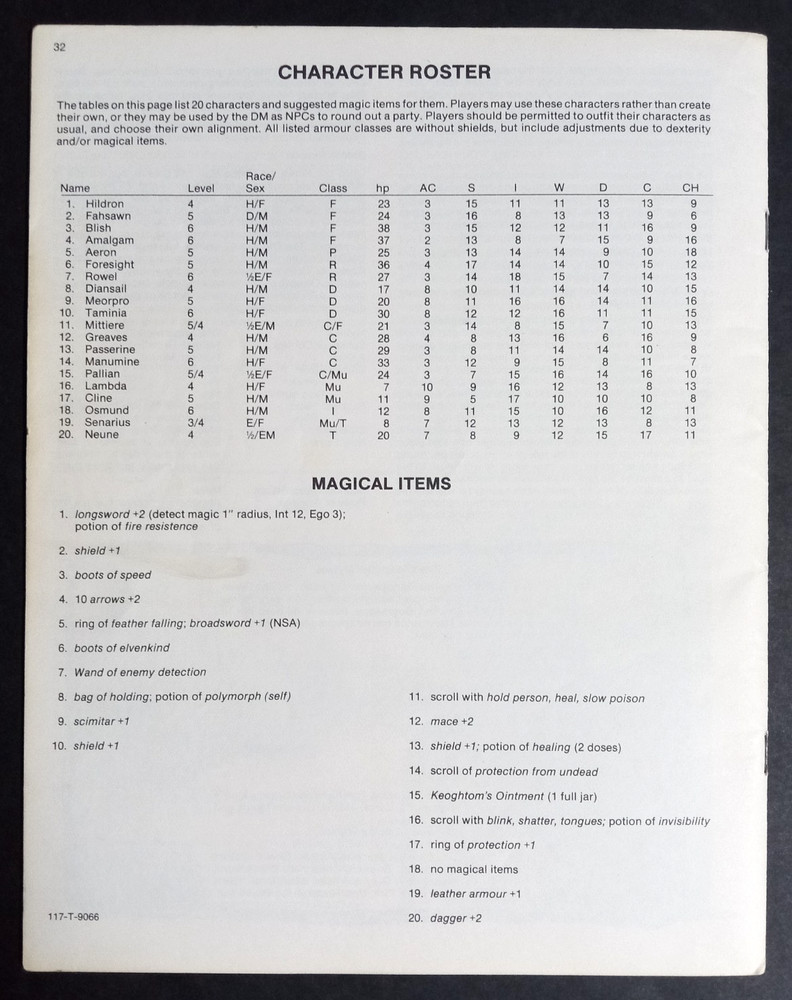 Advanced Dungeons & Dragons 1983 Module UK1 Beyond Crystal Cave #9066 Original