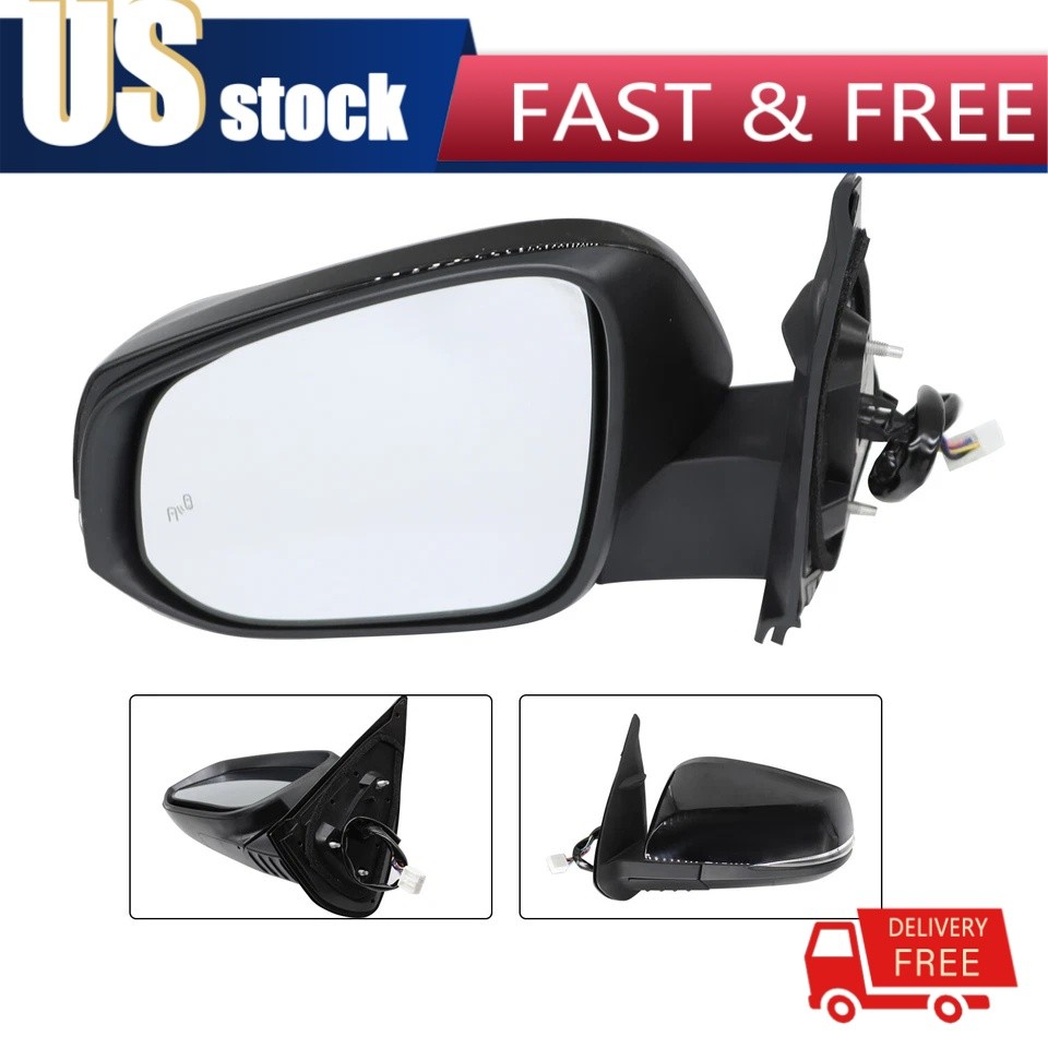 For 2016-2023 TACOMA Driver Side Mirror Heated Turn Signal Blind Spot Detection
