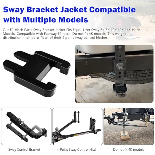 E2 Sway Bracket Jacket, Weight Distribution Hitch Parts Compatible with E2
