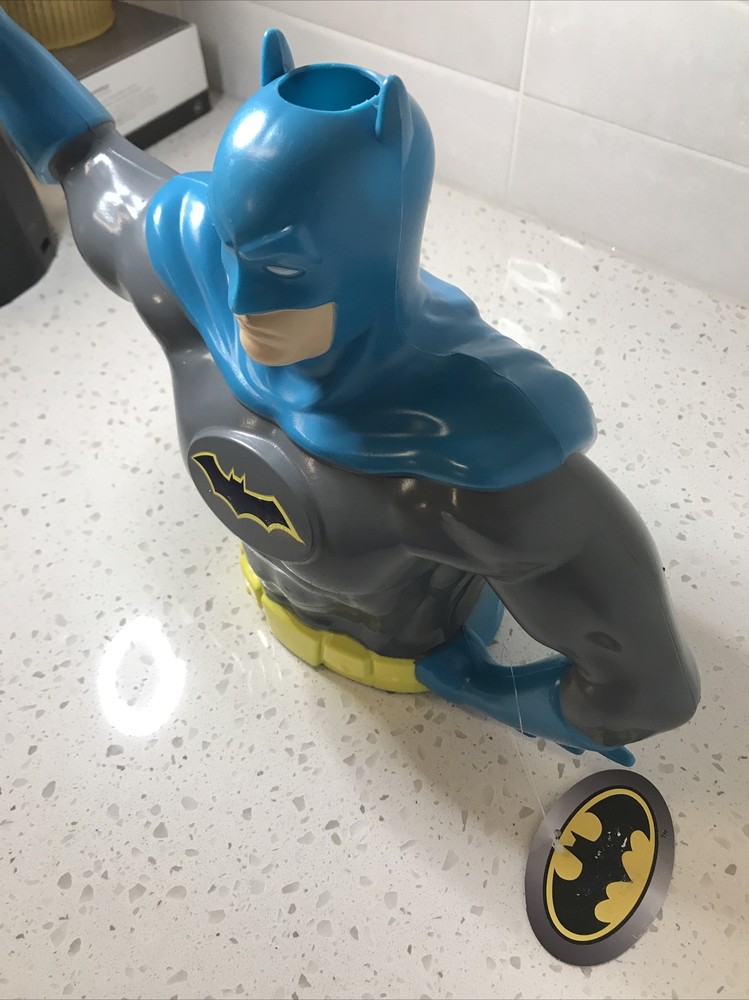 DC Comics Batman Plastic Watering Can Blue Cape New With Tag