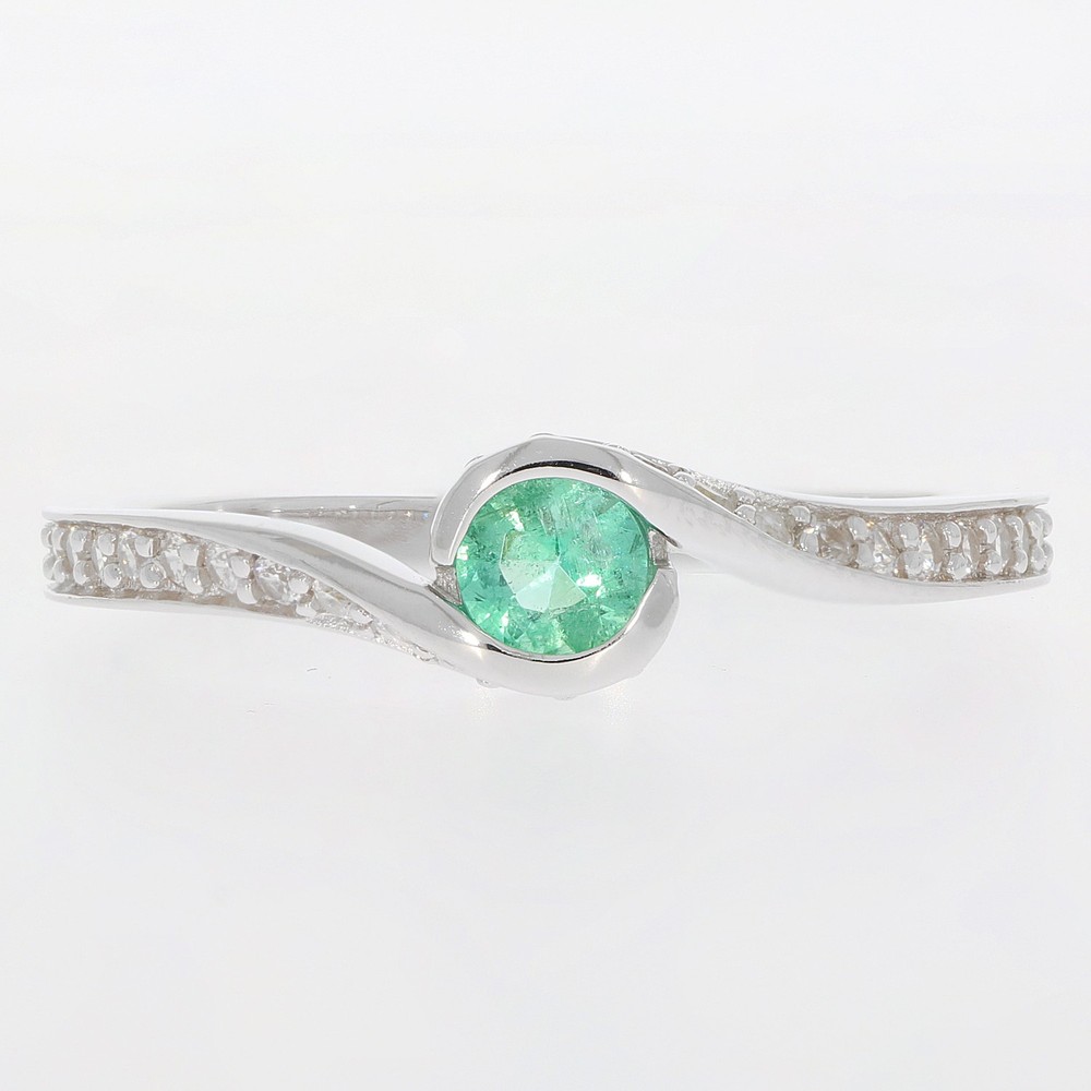 Sterling Silver Semi Mount Ring Setting Round RD 4x4mm