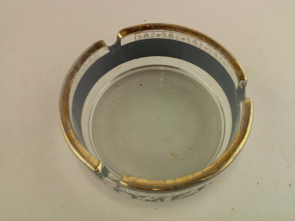 Glass Decorative Ash Tray 3.25-Inch Diameter