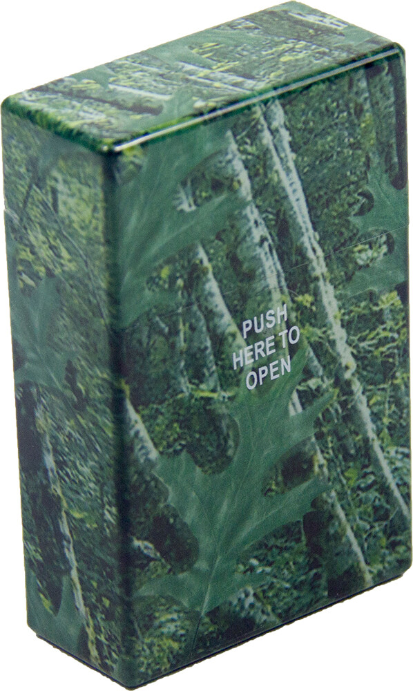 5 Pack King Size Push-to-Open Plastic Cigarette Case Camouflage Design