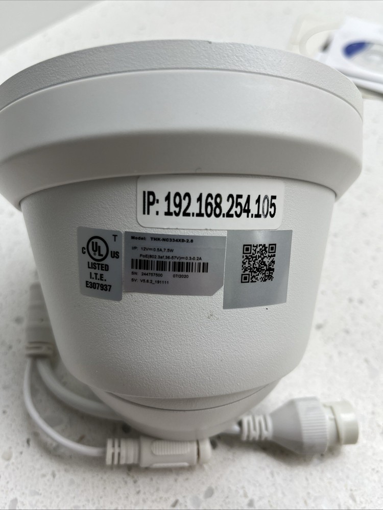 THK-NC334XD-2.8 FIXED TURRET NETWORK CAMERA 2.8mm