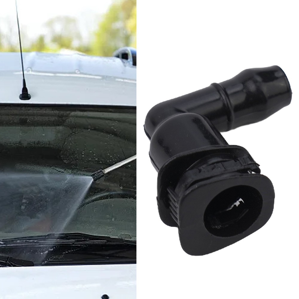 Practical Headlight Washer Connector Elbow Car Accessories Accessories Black