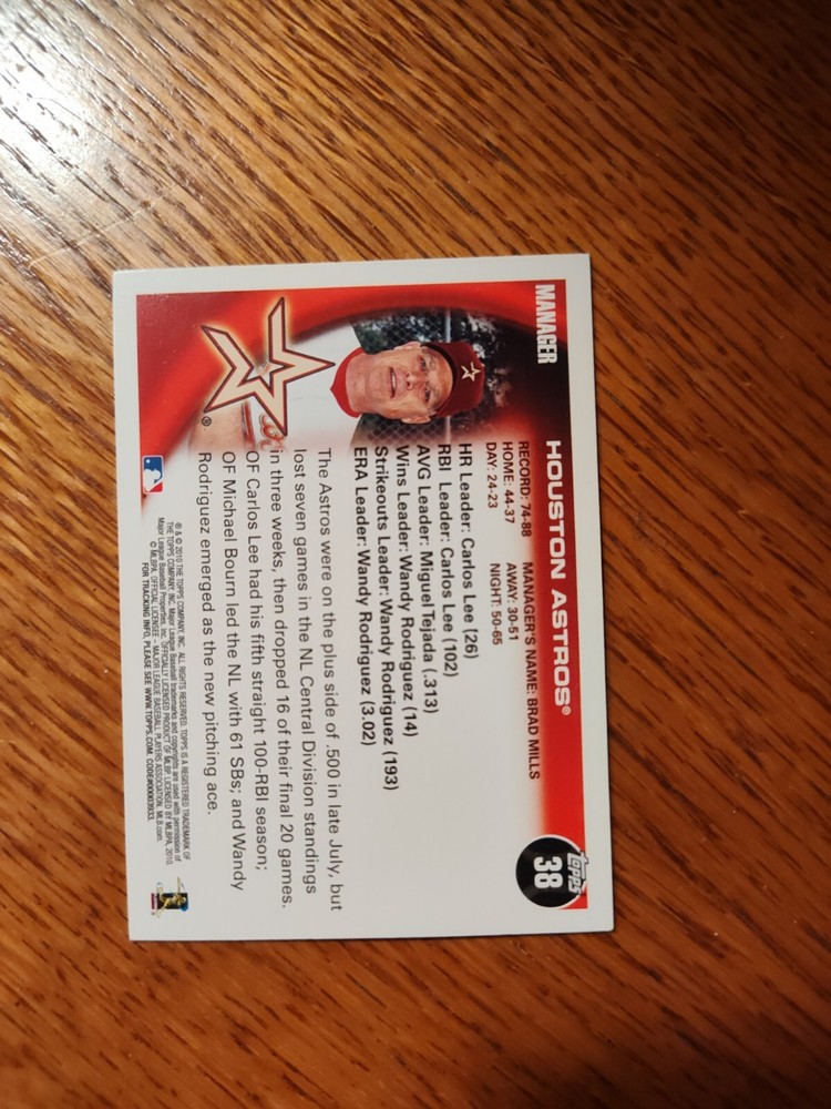Drayton McClane Astros Owner Autographed Card
