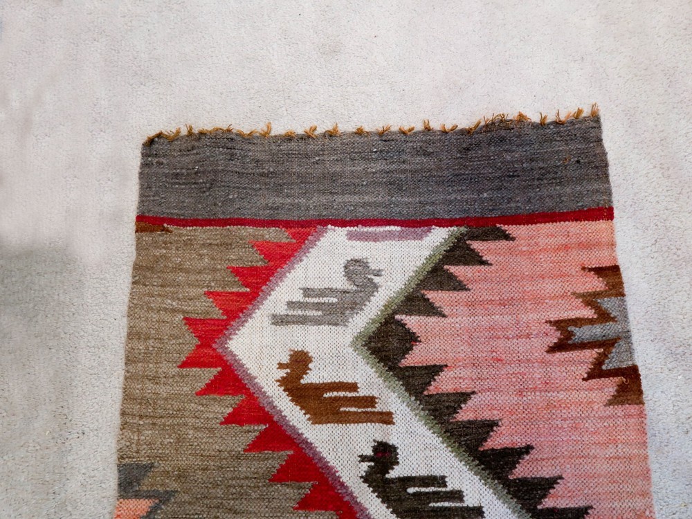 Peruvian Art Rug / Blanket 57" x 22"