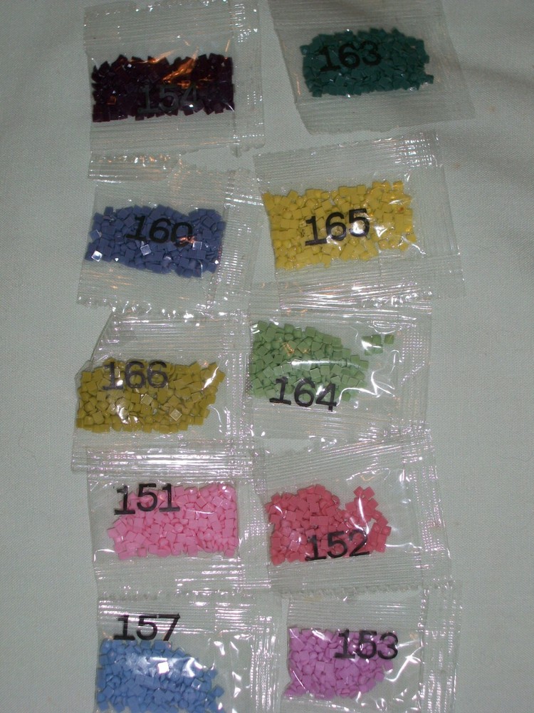 DIAMOND PAINTING REPLACEMENT *SQUARE* DRILLS #100'S - 800'S NEW