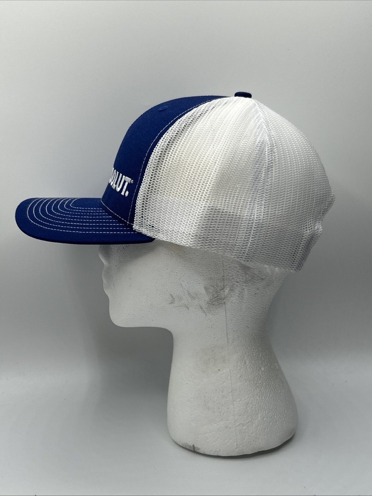 Absolut Vodka Blue & White Richardson 112 Mesh Snapback Adjustable Cap Hat