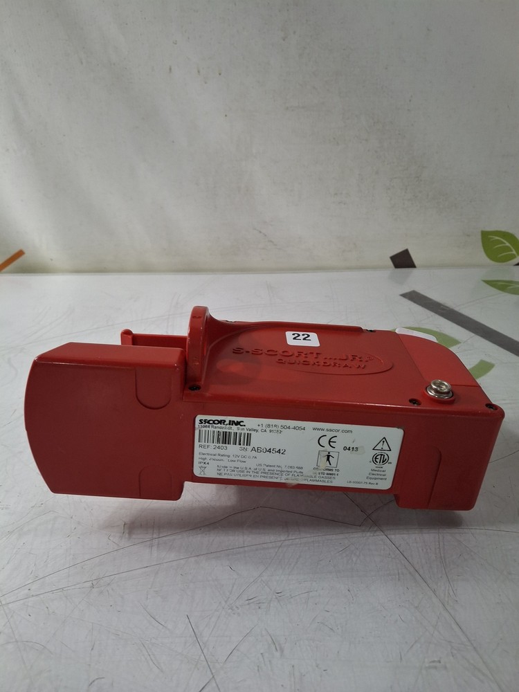 SSCOR, Inc. 2403 Quickdraw Handheld Aspirator