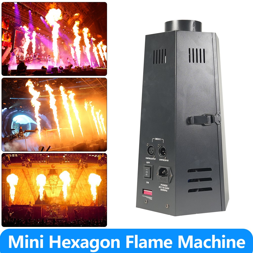Mini Hexagon Spray Fire Machine Flame machine DMX512 for Dj Event Show