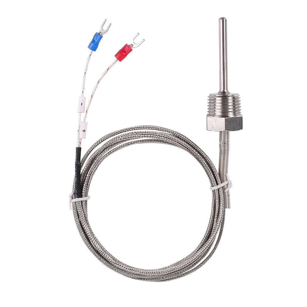 Waterproof K Type Thermocouple - Grounded Temperature Sensor Probe for PID Temp
