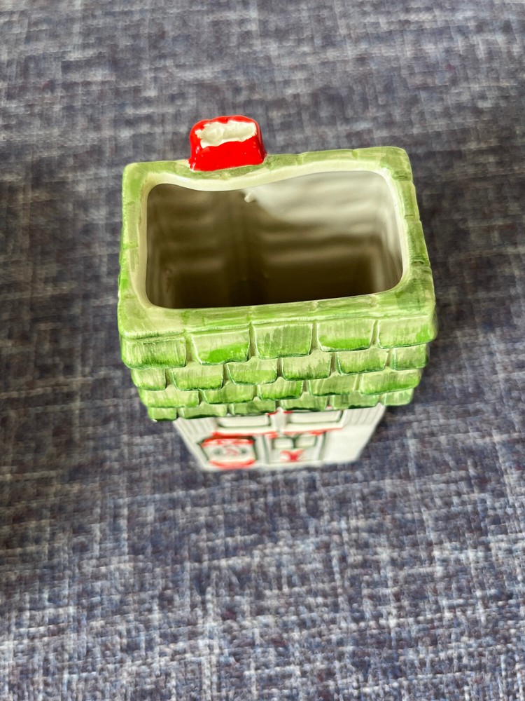Fitz and Floyd Fireplace Long Matchstick Holder 1978 Ceramic NICE