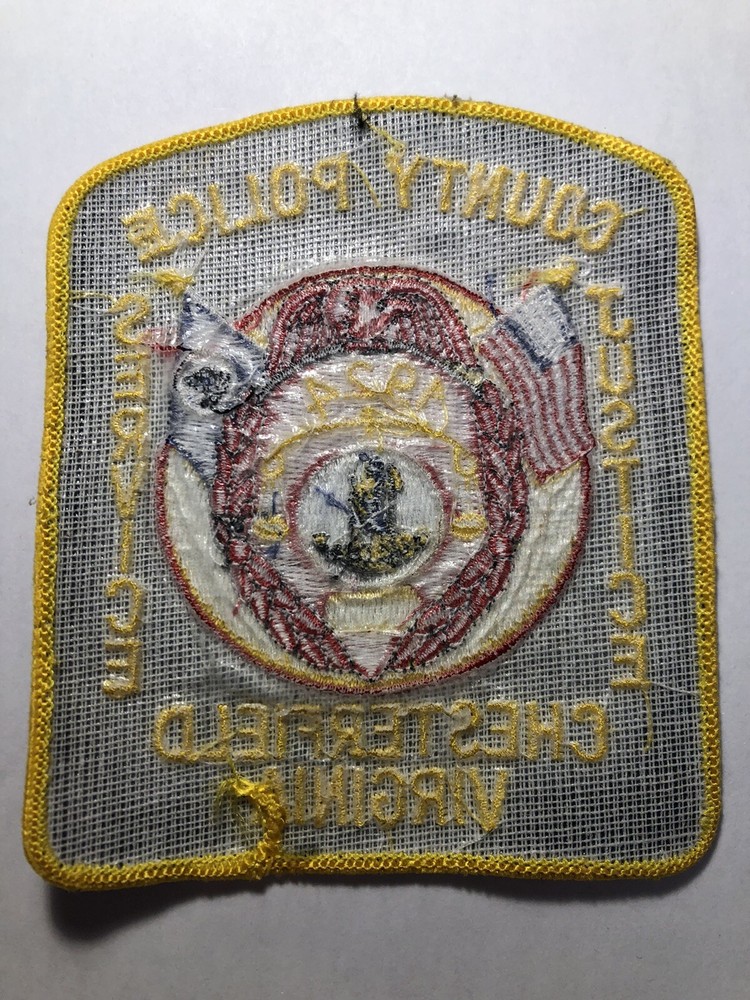 Chesterfield Virginia County Police Patch