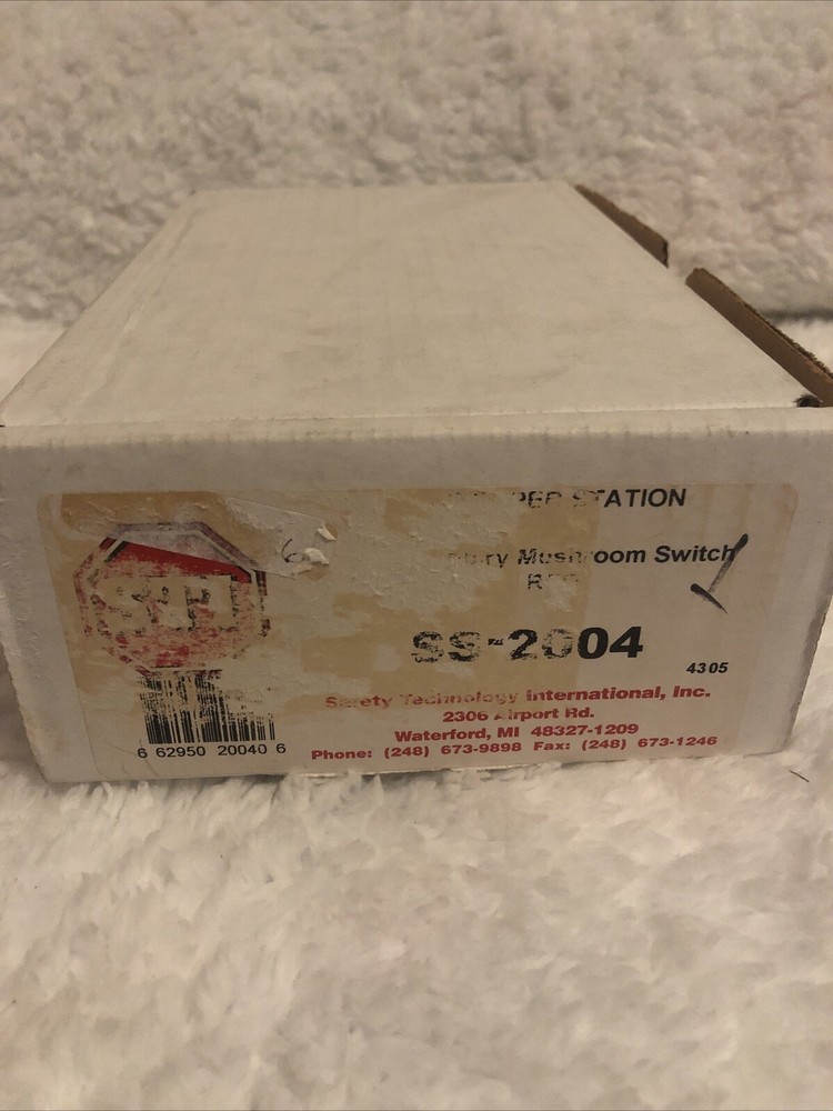 STI SS-2004 Red Momentary Mushroom Button Switch Series 2000 S