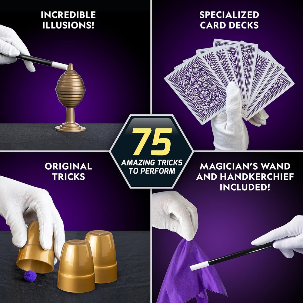 Mega Magic Set - More than 75 Magic Tricks for Kids to Perform with Step-By-Step