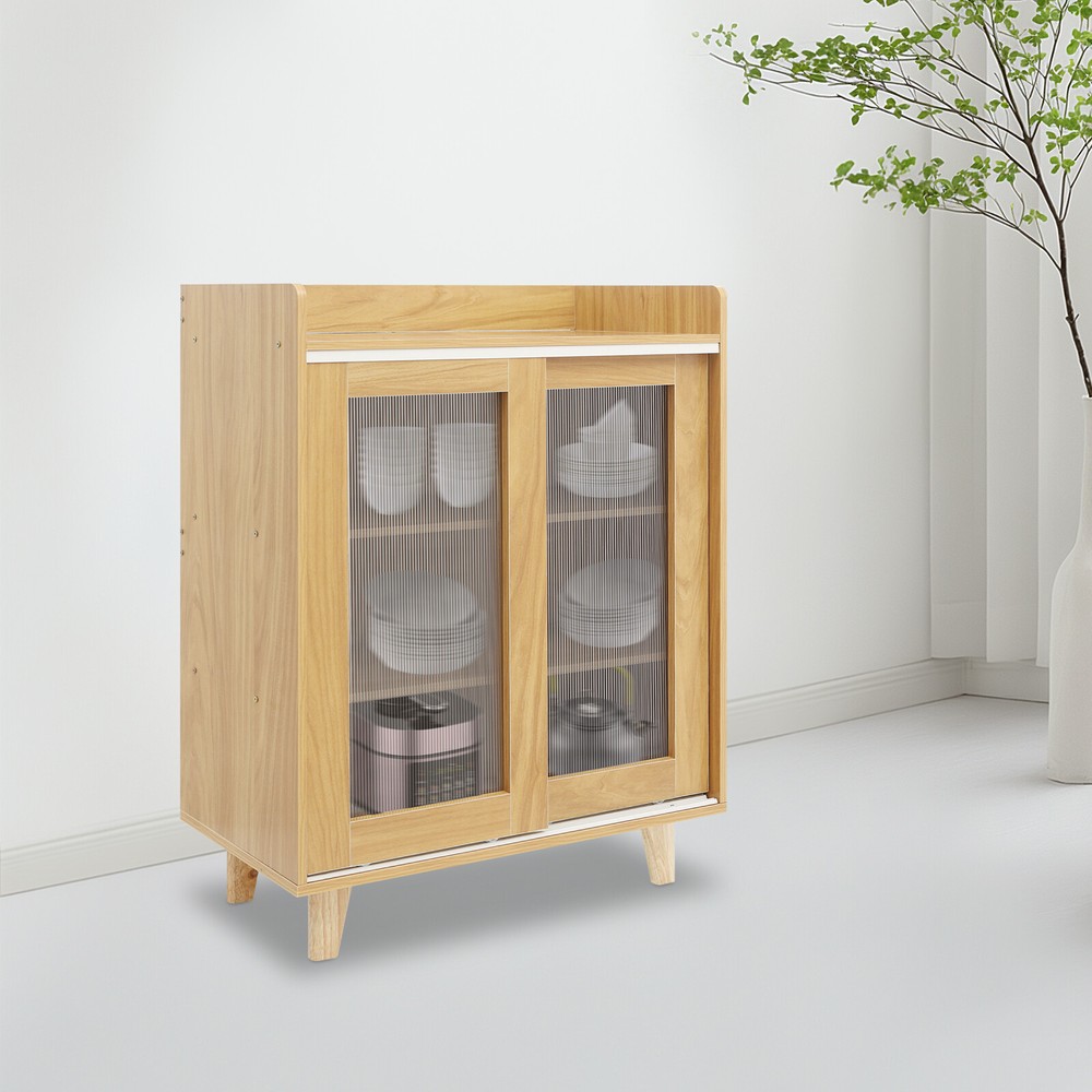 Sideboard Rectangular Kitchen Storage Organizer Floor Standing Storage Cabinet