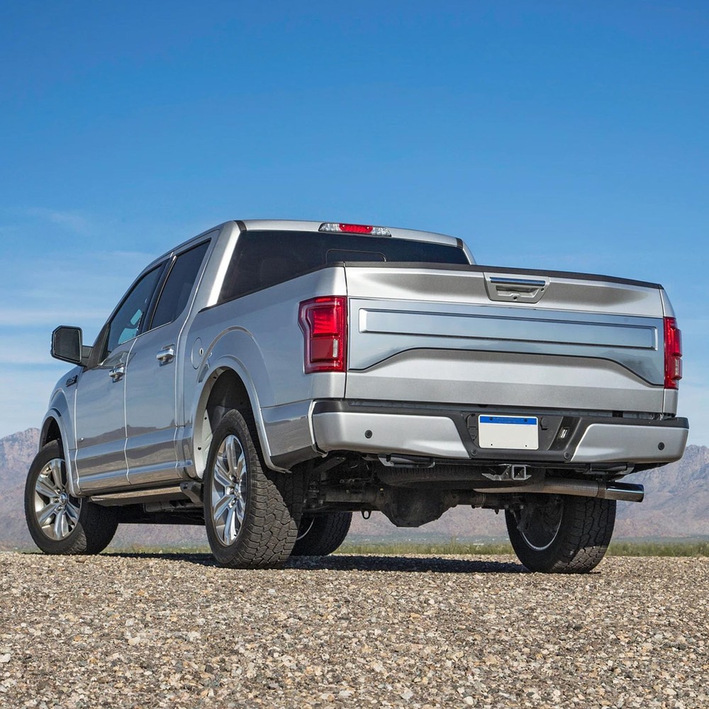 后保险杠适用于 2015 - 2020 年福特 F150,拾音器铬钢后踏板保险杠
