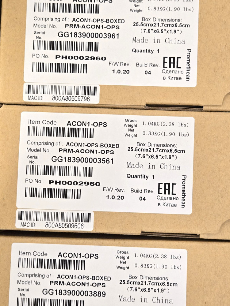 *10/Case* Promethean ActivConnect ACON1-OPS OPS-G Android Module for ActivPanel