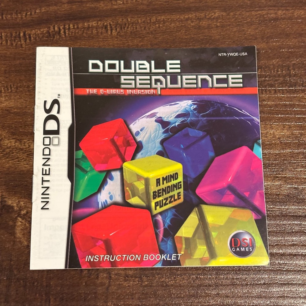 Double Sequence Nintendo DS Instruction Manual Only