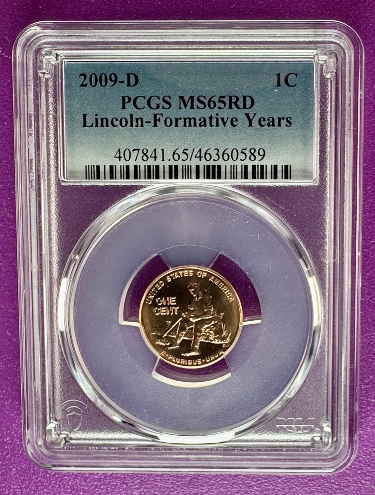 2009 D 1c Lincoln Formative Years Cent  PCGS MS65RD (589)