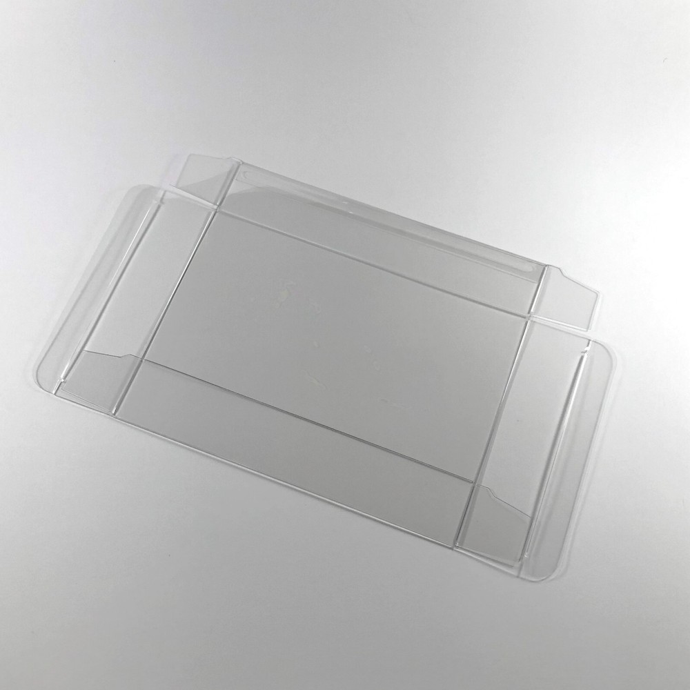 100 SNES Clear Plastic Box Protector Sleeve Case for Complete CIB Games