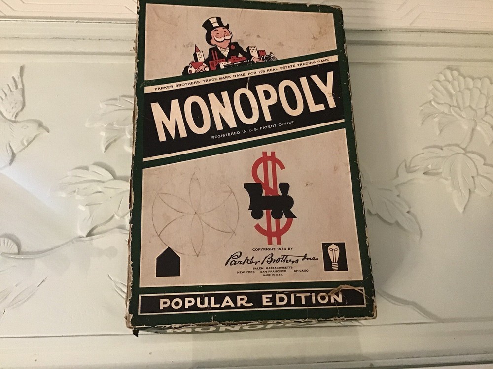 Vintage 1954 Monopoly Game