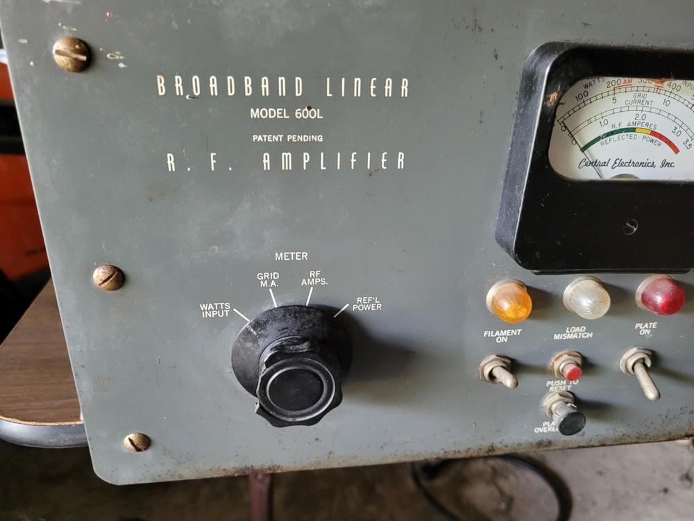 Central Electronics 600L Broadband Linear RF Amplifier Rare! READ EVERYTHING