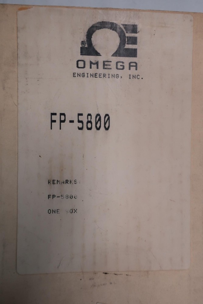 Omega FP-5800 Flow Transmitter