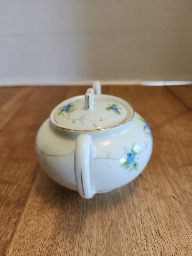 Hand Painted Nippon Covered Sugar Bowl
