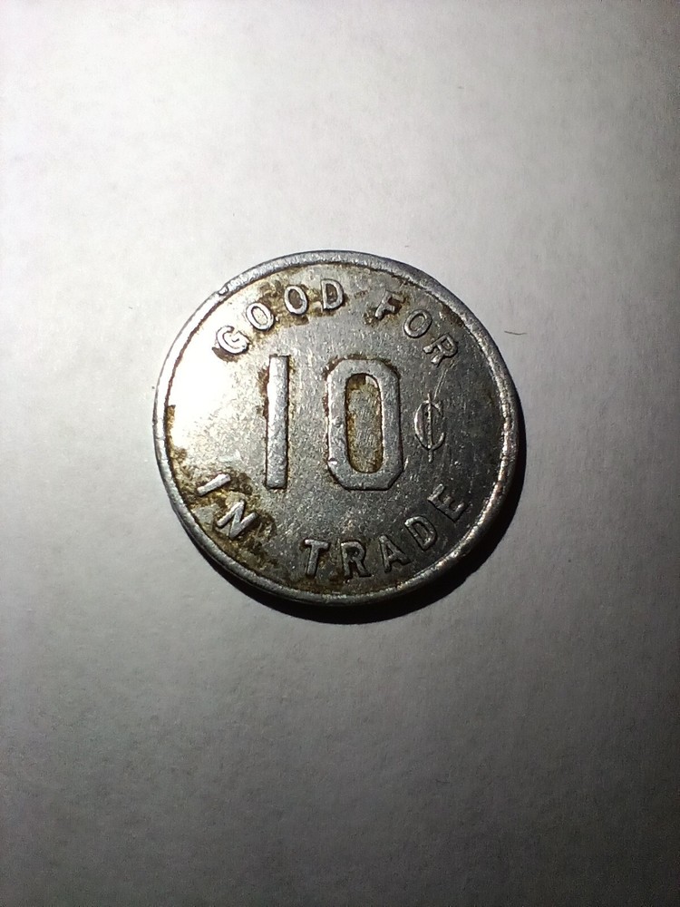 REINDEER COMMERCIAL TEN CENT TOKEN !