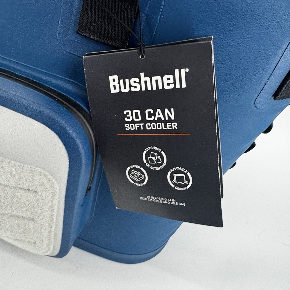 Bushnell 30 Can Soft Cooler Bag Dark Blue Waterproof Soft Side Floatable
