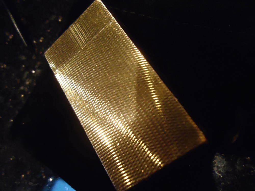 Flaminaire Vinci Lighter - Gold Plated - Textured Pattern - Pouch