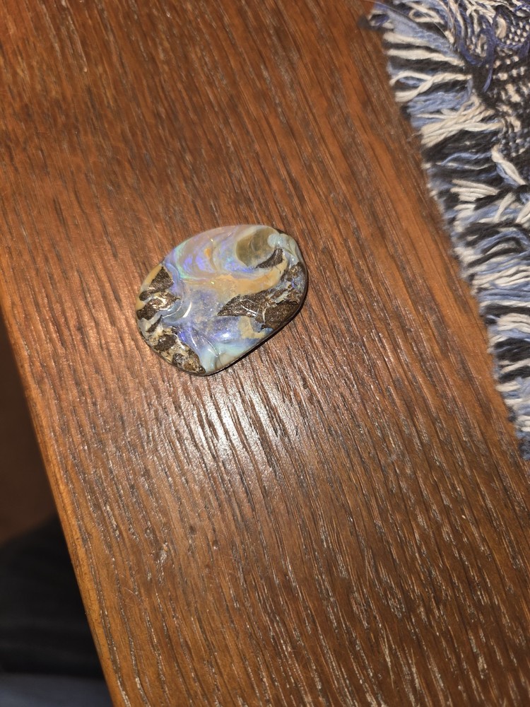 Carved Boulder Opal Stone