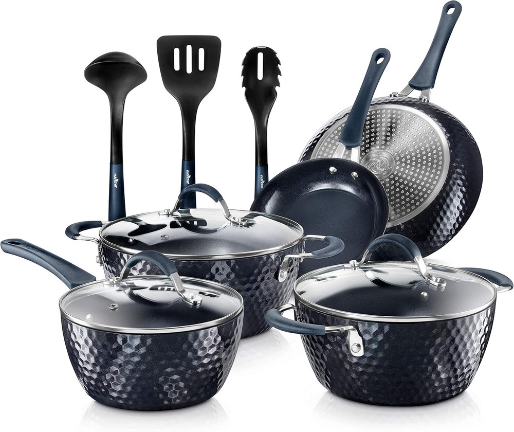 11 Piece Nonstick Ceramic Cookware Set with Cookie Sheets