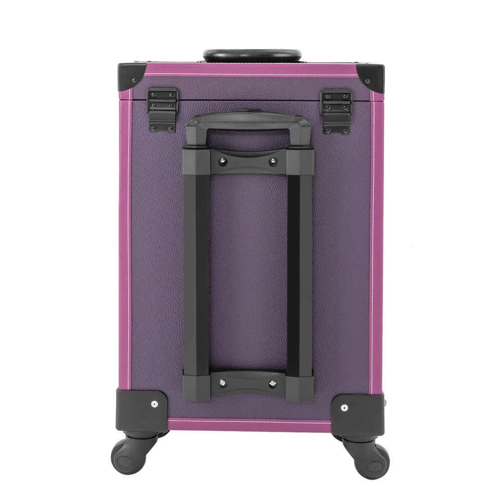 Pro 3 Tire Rolling Makeup Train Case Cosmetic Trolley Makeup Storage Organizer