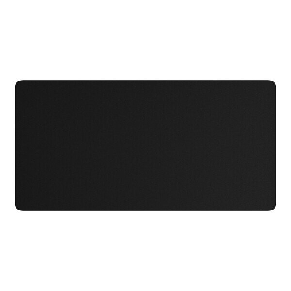 36" x 72" Rectangular Restaurant Table Top with Black Laminate Top Finish