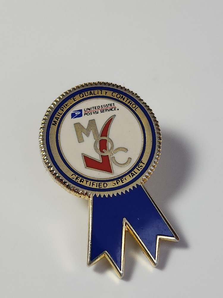 US Post Office Lapel Pin Mail Piece Quality Control Certified Specialists