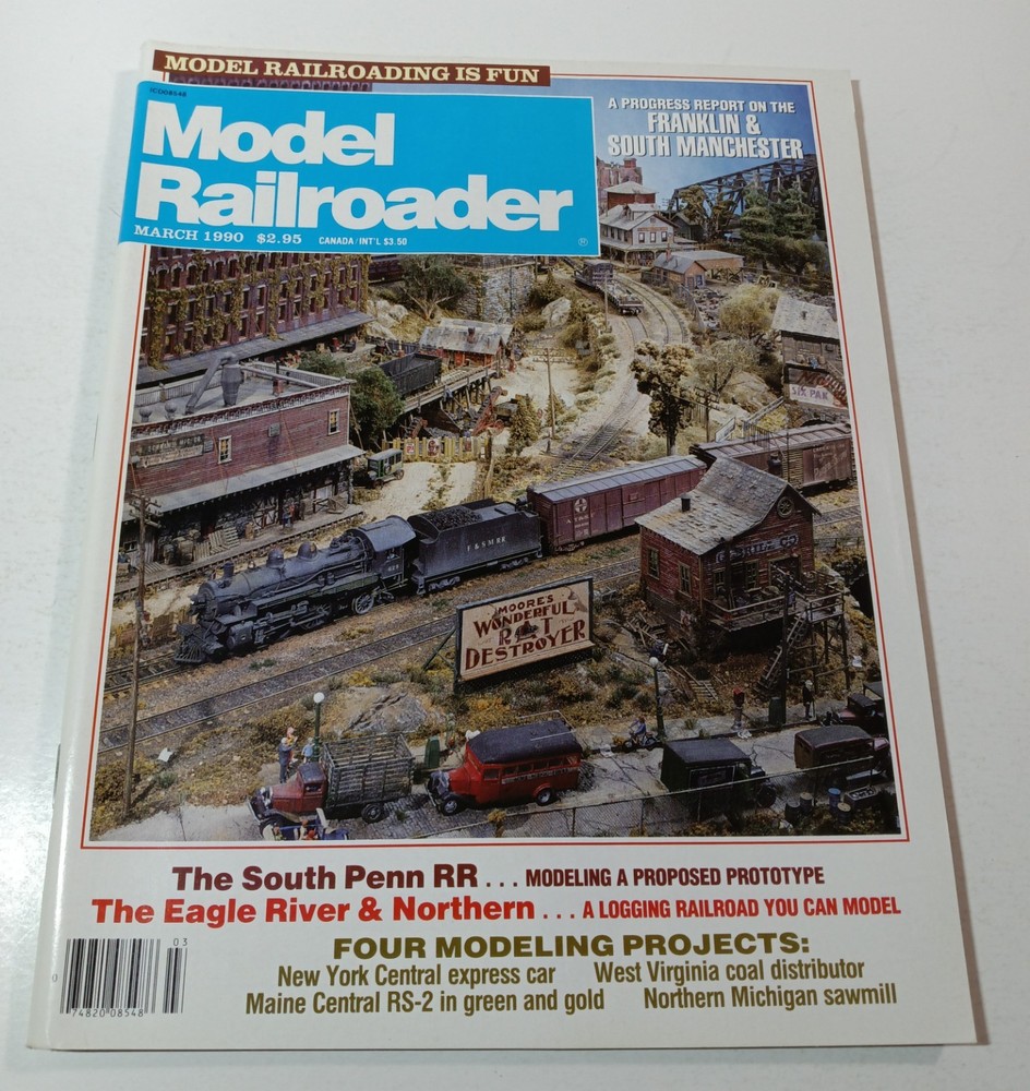 Model Railroader Magazine (March, 1990)