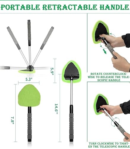 Windshield Window Cleaner Tool, Windshield Cleaner Car Windshield 1 Green