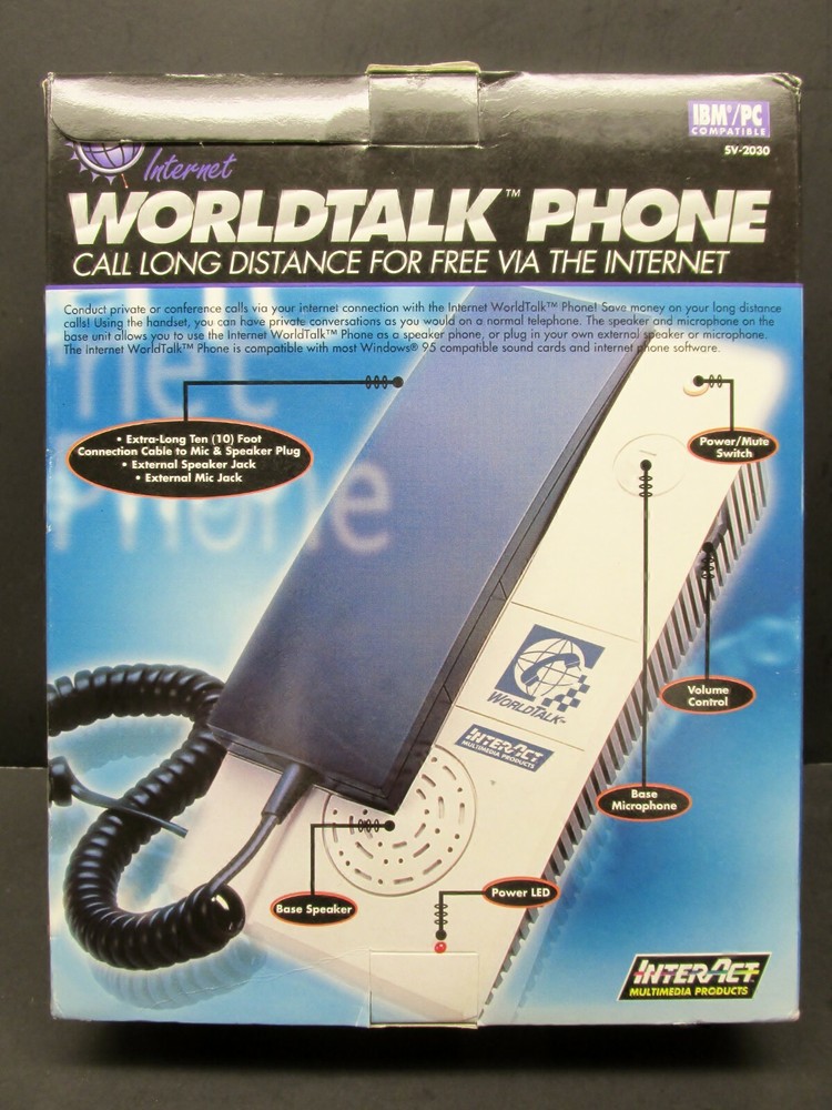 World Talk / Worldtalk Internet Phone, InterAct SV-2030, NEW in Box