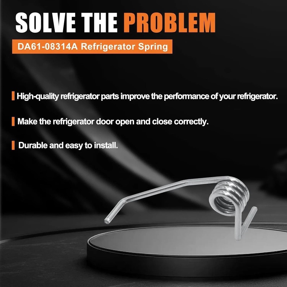 Upgraded Refrigerator Divider Door Spring for Samsung - 2 Pack Replacement Parts