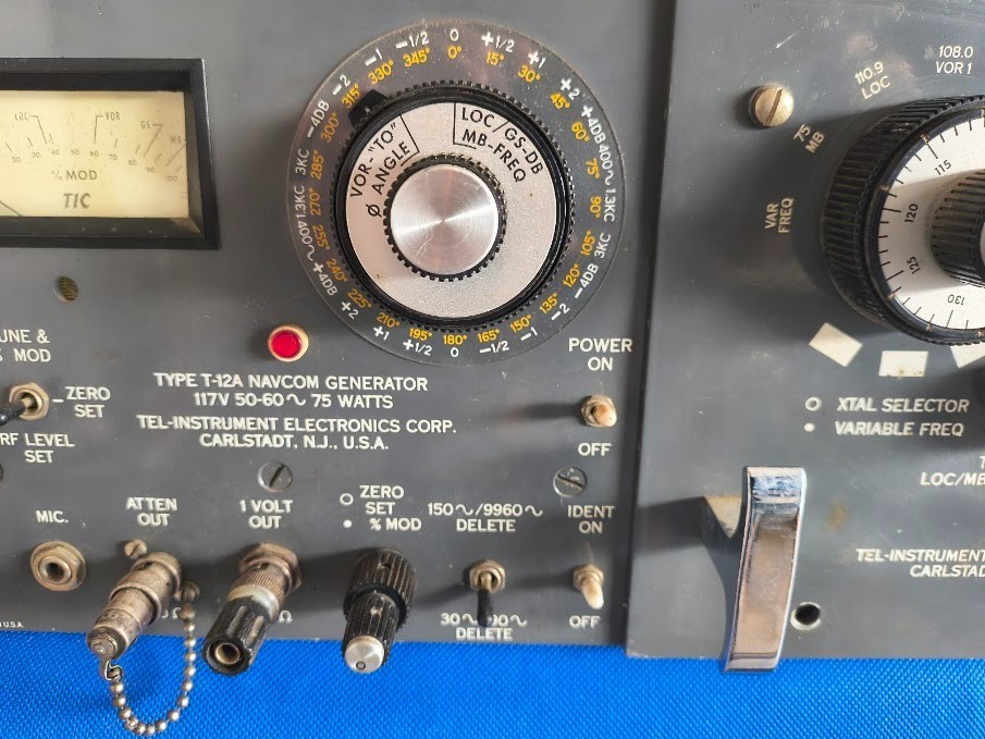 Type T-12a Navcom Generator Tel Instrument Electronics Corp - AS-IS - Not Tested
