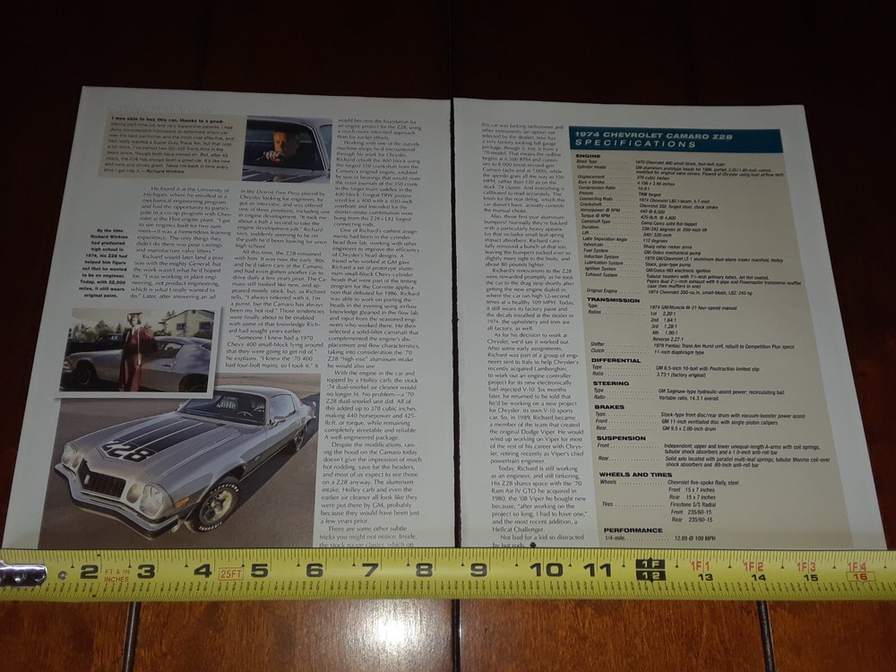 1974 CAMARO Z28 ORIGINAL 2017 ARTICLE